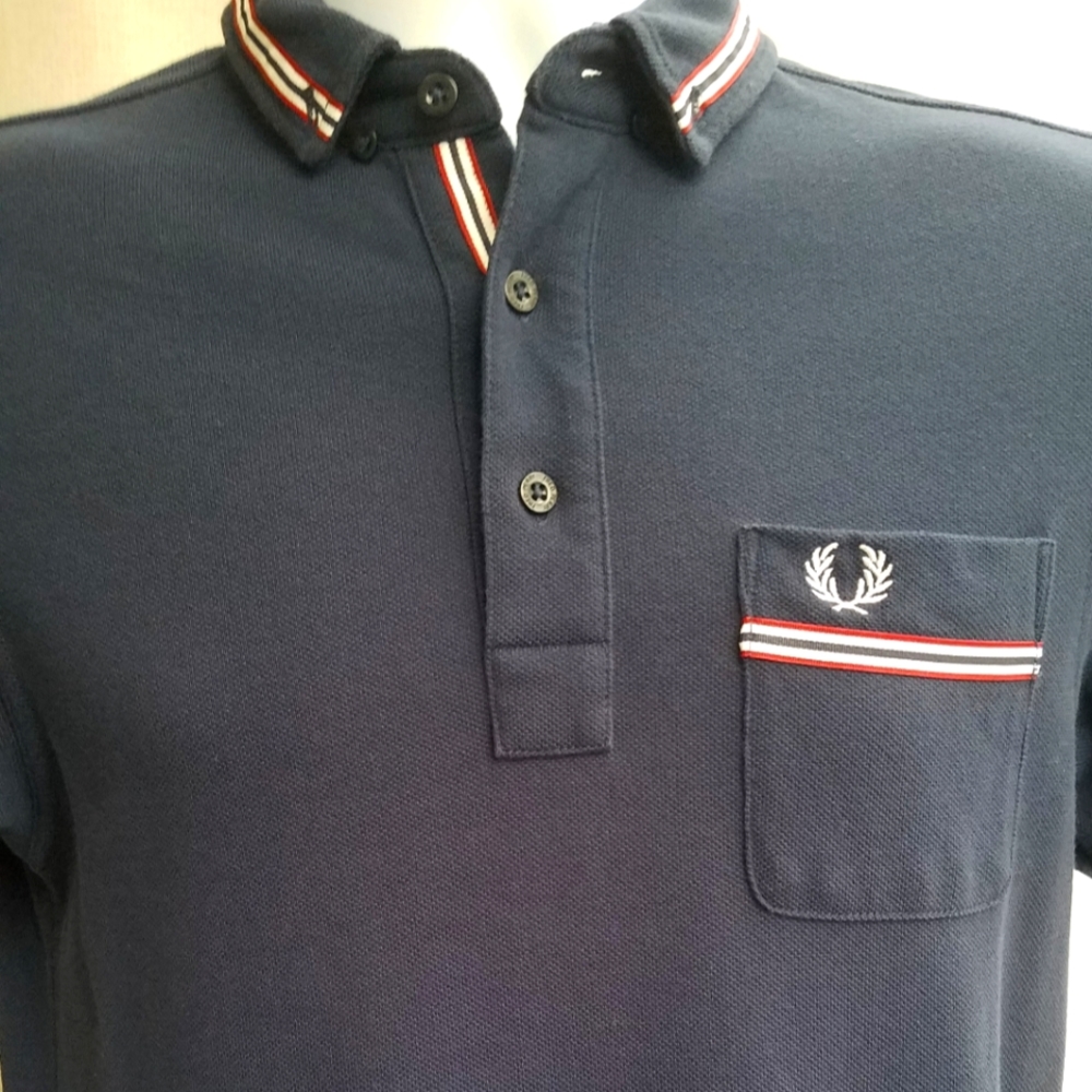 Men's "Fred Perry" Navy Polo Shirt